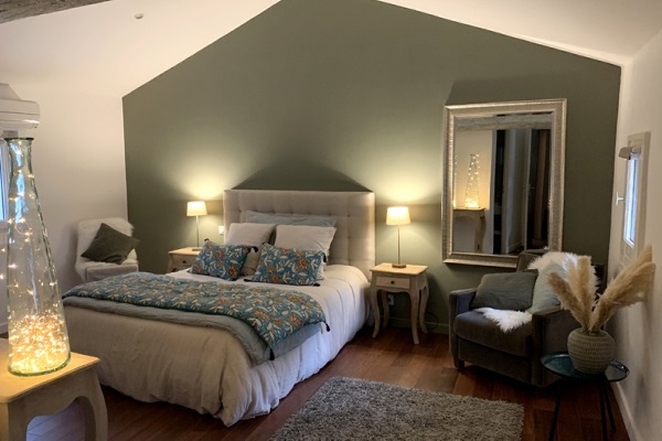 Chambre Picholine au Domaine Grangette à Montagnac
